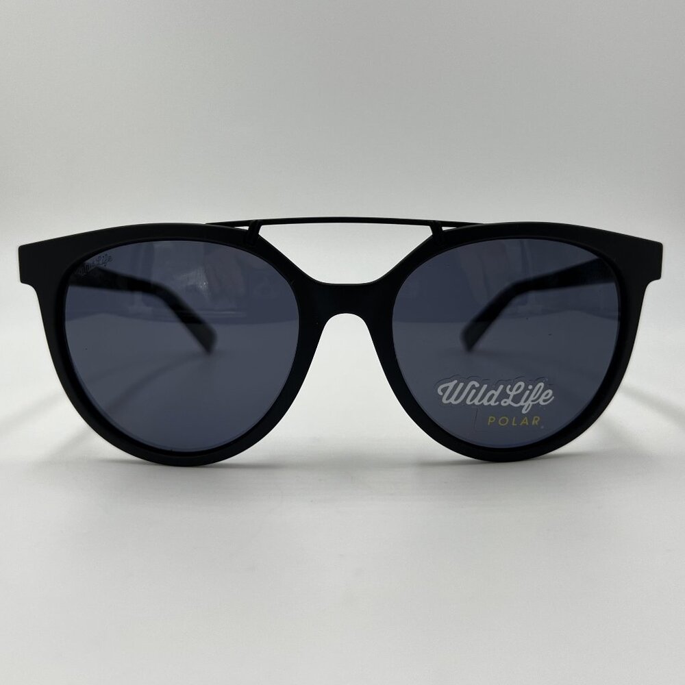 VONZIPPER Hitsville Black Satin/Wild Vintage Grey Polar Oval Sunglasses
